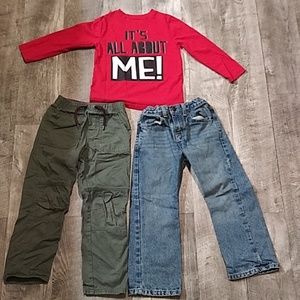 Boys 3 set outfit size 5